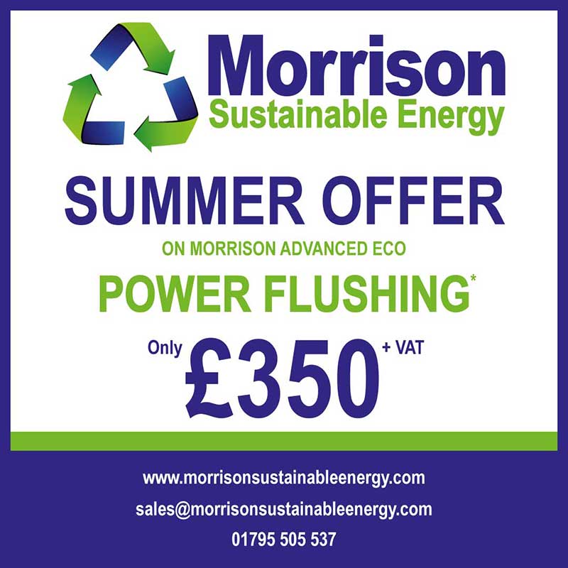 Now is the ideal time to have a Morrison Advanced Eco Power Flush